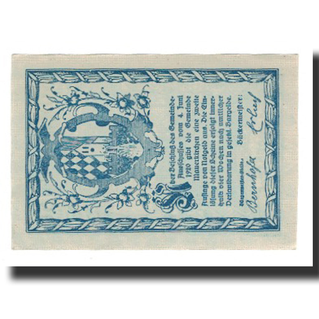 Banconote, Austria, Mauerkirchen, 50 Heller, Texte 2, 1920, 1920-06-04, SPL-