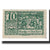 Banknot, Austria, Mondsee O.Ö. Marktgemeinde, 10 Heller, personnage 1, 1920