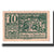 Banconote, Austria, Mondsee O.Ö. Marktgemeinde, 10 Heller, personnage 2, 1920