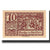 Banconote, Austria, Mondsee O.Ö. Marktgemeinde, 10 Heller, personnage 3, 1920