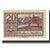 Banconote, Austria, Mondsee O.Ö. Marktgemeinde, 20 Heller, personnage 5, 1920