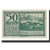 Banconote, Austria, Mondsee O.Ö. Marktgemeinde, 50 Heller, personnage 7, 1920