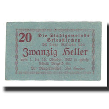 Nota, Áustria, Grieskirchen, 20 Heller, Texte 2, 1920, 1920-10-15, EF(40-45)