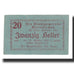 Nota, Áustria, Grieskirchen, 20 Heller, Texte 2, 1920, 1920-10-15, EF(40-45)