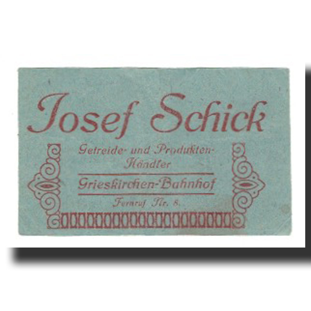 Billete, Austria, Grieskirchen, 20 Heller, Texte 3, 1920, 1920-10-15, MBC