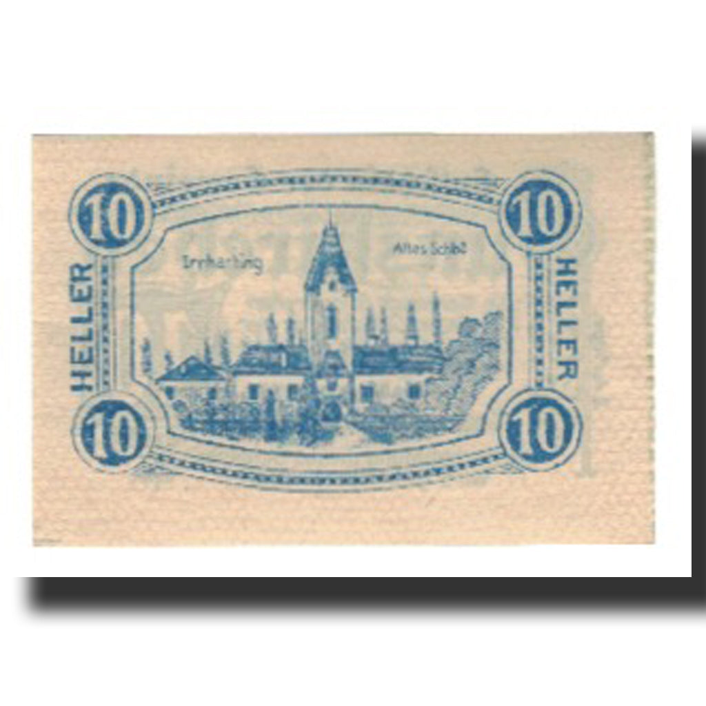 Banconote, Austria, Gunskirchen, 10 Heller, Eglise, 1921, 1921-06-01, SPL-