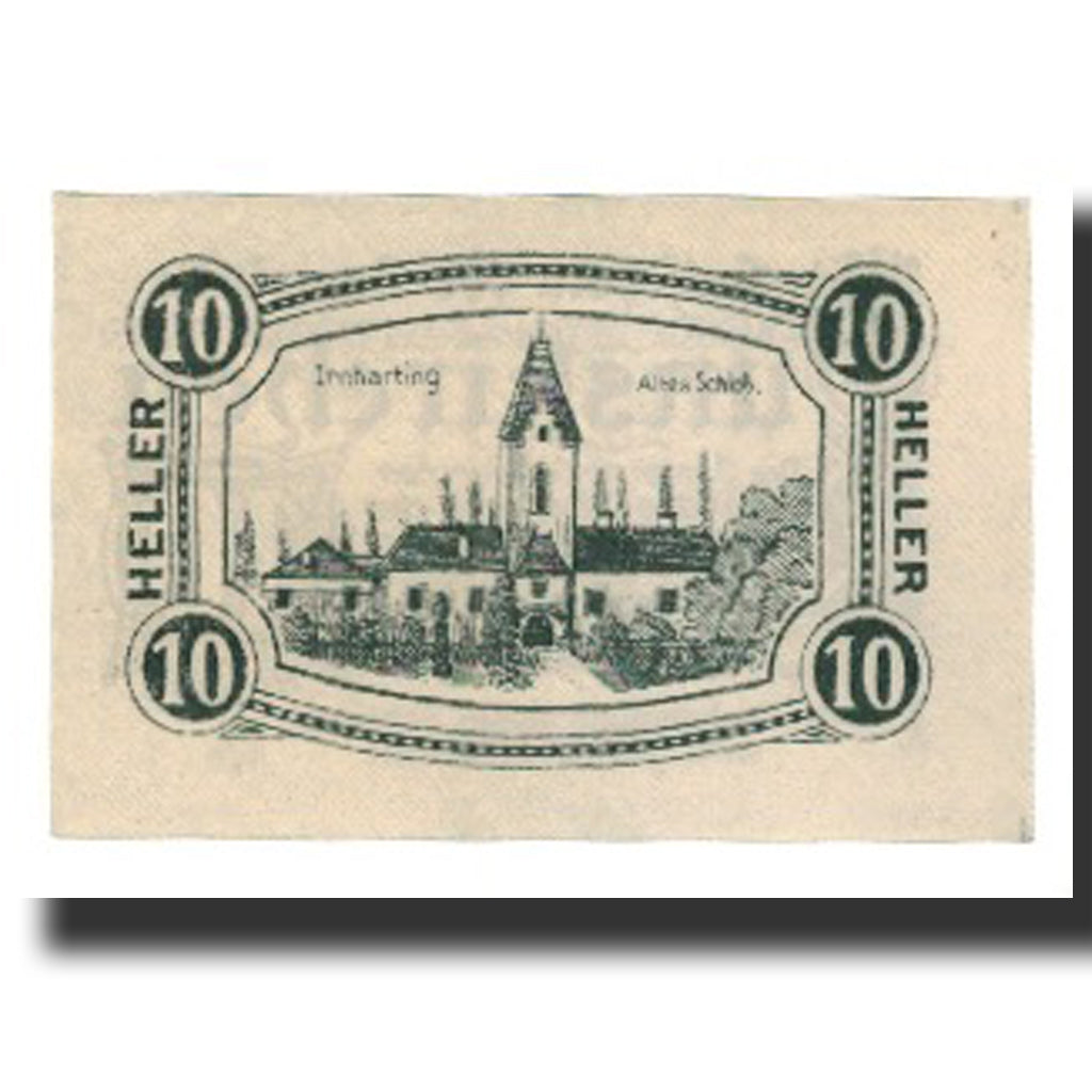 Banconote, Austria, Gunskirchen, 10 Heller, Eglise 1, 1921, 1921-06-01, SPL-