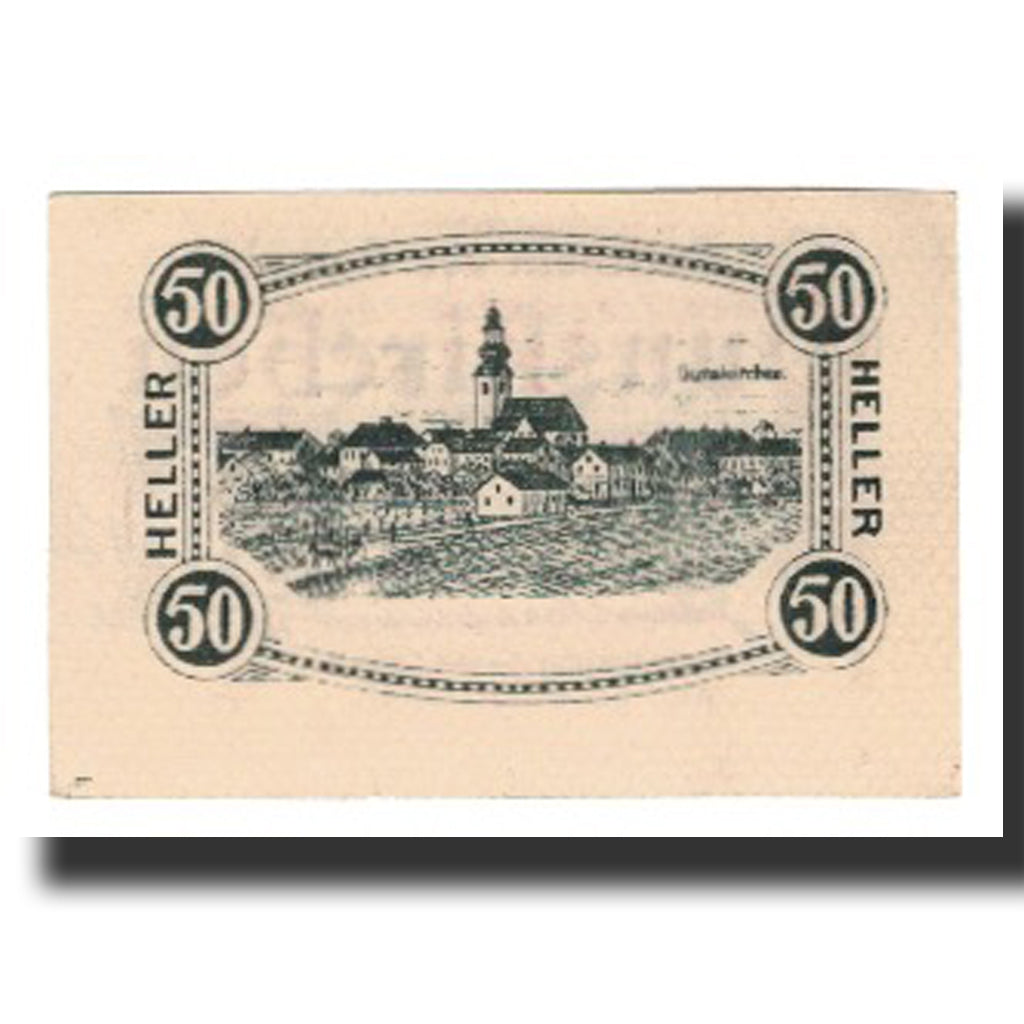 Billete, Austria, Gunskirchen, 50 Heller, église 3, 1921, 1921-06-01, EBC