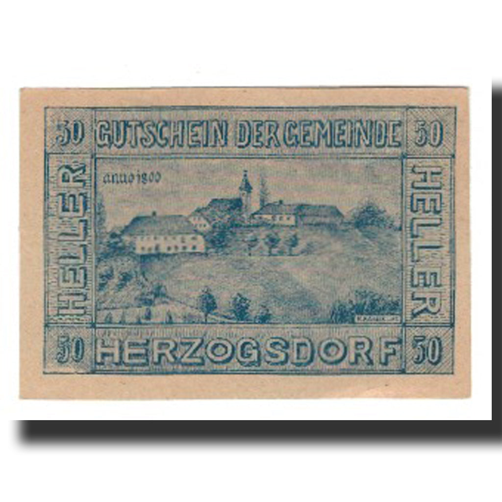 Billete, Austria, Herzogsdorf, 50 Heller, Texte, 1920, 1920-12-31, EBC, Mehl:FS