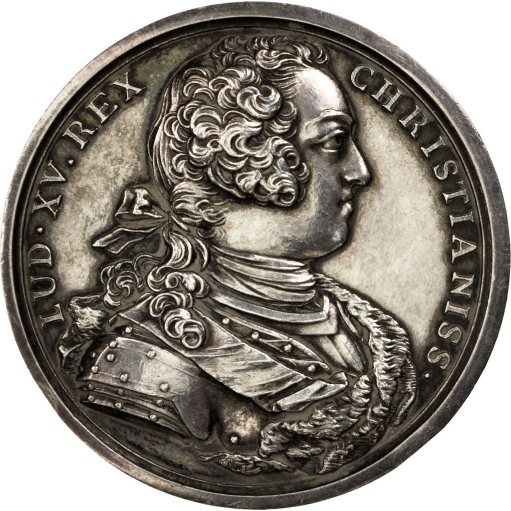 France, Medal, Louis XV, History, AU(55-58), Silver