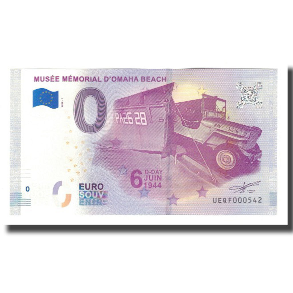Francia, Tourist Banknote - 0 Euro, 14/ Saint-Laurent-sur-Mer - Musée mémorial