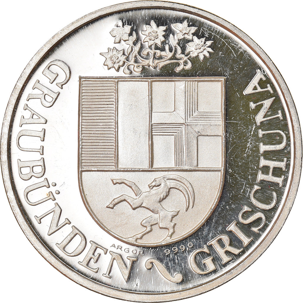 Suiza, medalla, Graubünden-Grischuna, Arosa, EBC+, Plata