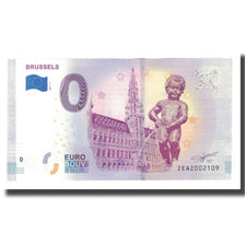Belgia, Tourist Banknote - 0 Euro, Belgium - Brussels - Manneken Pis - Grand
