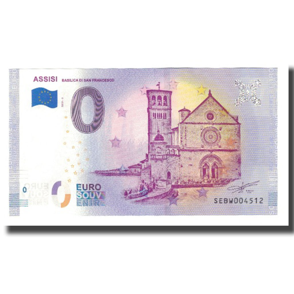 Italië, Tourist Banknote - 0 Euro, Italy - Assisi - La Basilique