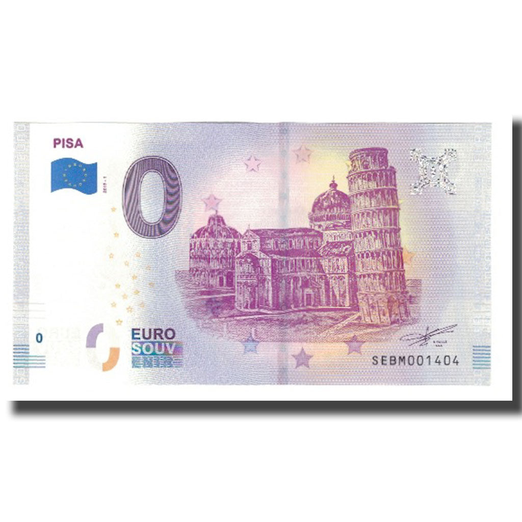Itália, Tourist Banknote - 0 Euro, Italy - Pisa - La Tour de Pise - La Place de