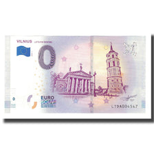 Lituania, Tourist Banknote - 0 Euro, Lithuania - Vilnius - La Cathédrale de