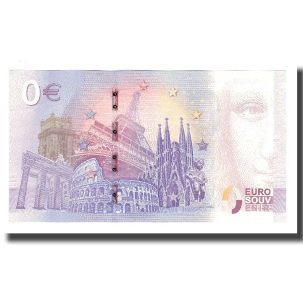 Lituania, Tourist Banknote - 0 Euro, Lithuania - Vilnius - La Cathédrale de