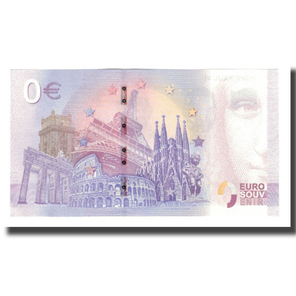 Watykan, Tourist Banknote - 0 Euro, Vatican - La basilique Saint-Pierre - Le