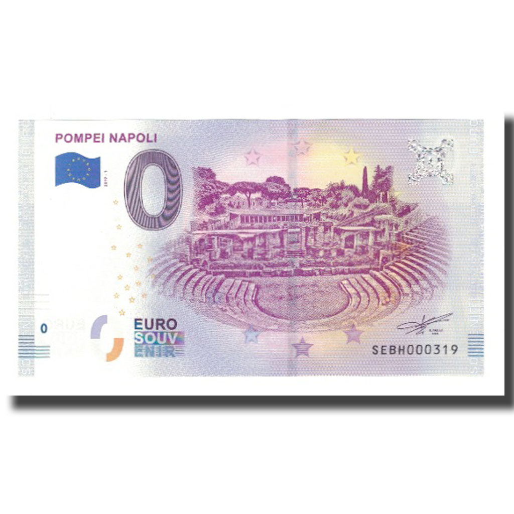 Italie, Billet Touristique - 0 Euro, Italy - Napoli - L'Amphithéâtre de