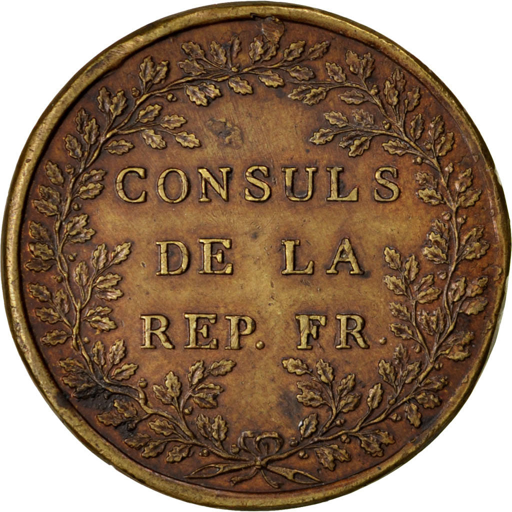 FRANCE, Politics, Society, War, French Consulate, Medal, AU(50-53), Copper, 39,.