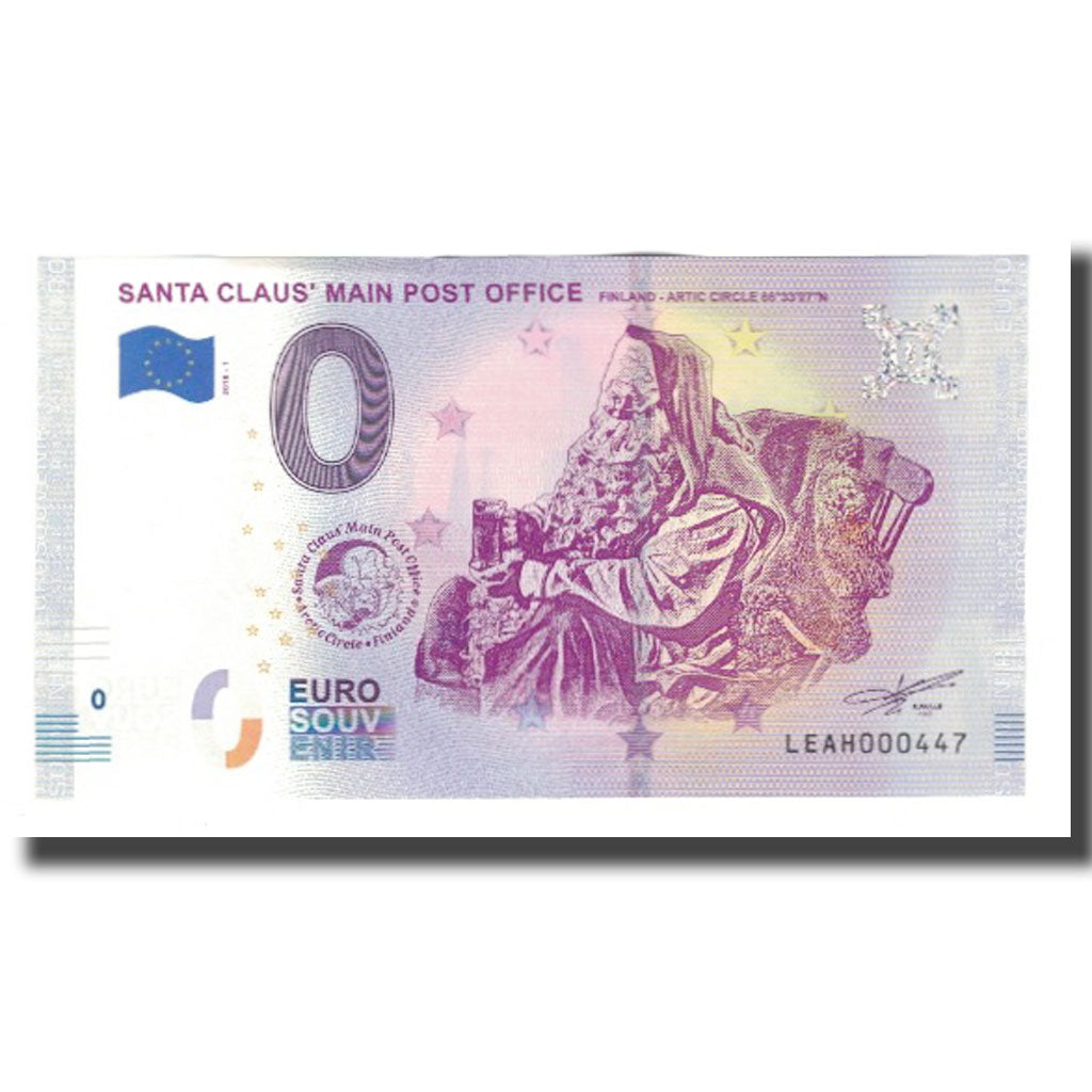Finlande, Billet Touristique - 0 Euro, Finland - Rovaniemi - Santa Claus' Main