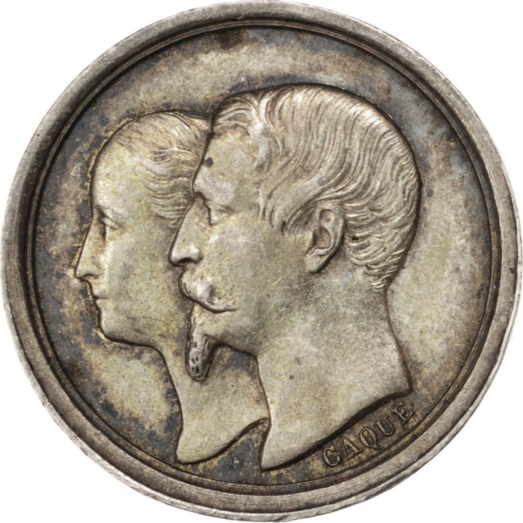FRANCE, Politics, Society, War, Second French Empire, Medal, AU(50-53), Silver,.