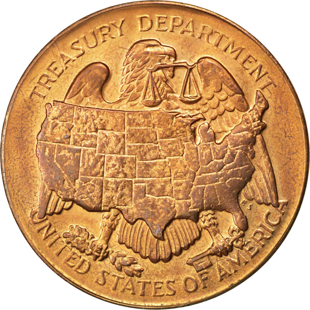 United States, Politics, Society, War, Medal, AU(50-53), Copper, 37, 26.00