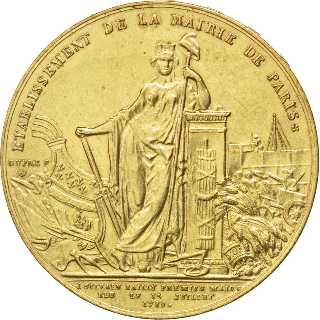 FRANCE, History, Louis XVI, Medal, AU(55-58), Copper, 35, 17.00