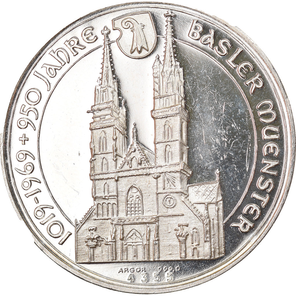 Switzerland, Medal, 950 Jahre Basler Muenster, Arts & Culture, 1969, MS(60-62)
