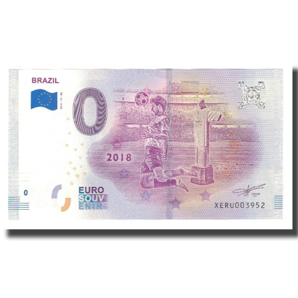 Brazilië, Tourist Banknote - 0 Euro, Brazil - FIFA World Cup - Brazilian Team