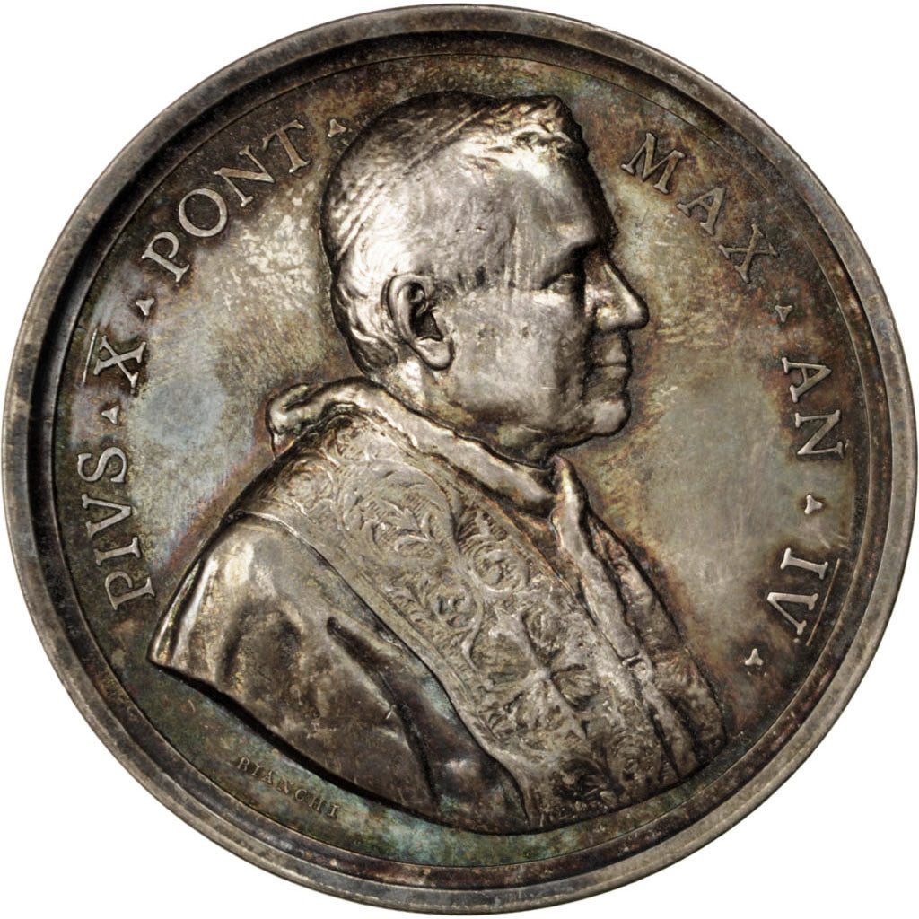 Vatican, Religions & beliefs, Medal, AU(50-53), Bianchi, Silver, 44, 34.30