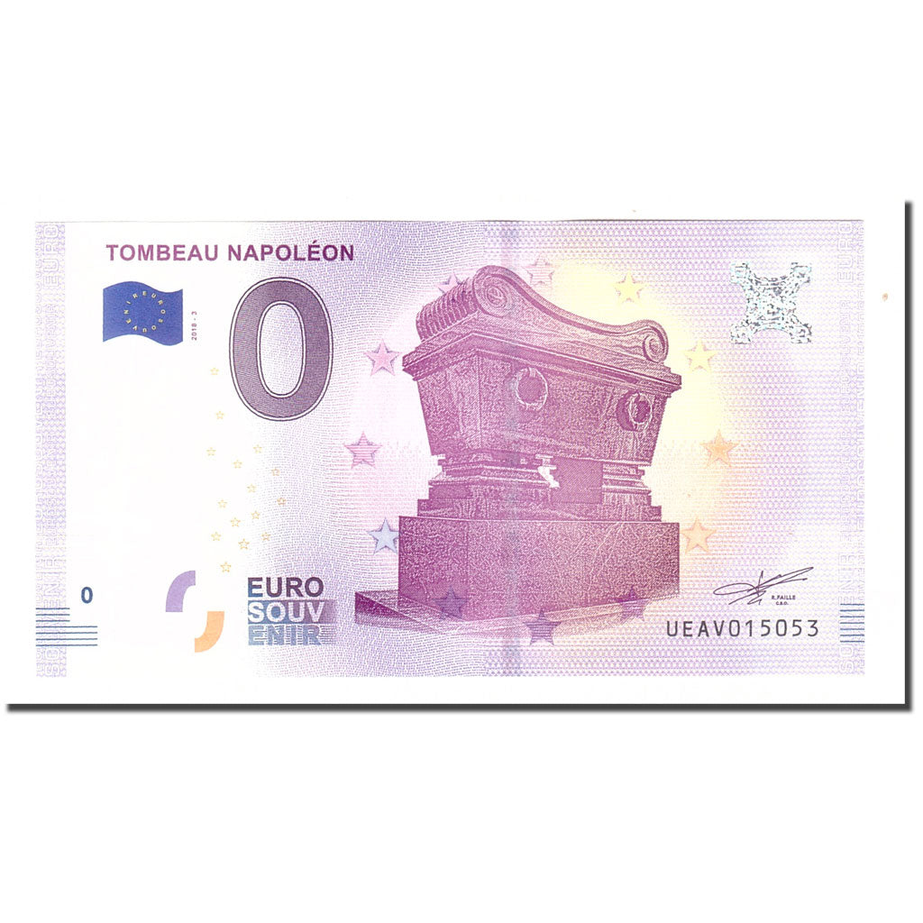 France, Tourist Banknote - 0 Euro, 75/ Paris - Tombeau de Napoléon - Hôtel des
