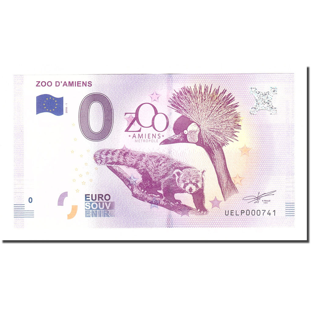 France, Billet Touristique - 0 Euro, 80/ Amiens - Zoo d'Amiens - Jardin