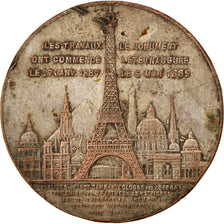 France, Medal, French Third Republic, Politics, Society, War, VF(30-35), Copper