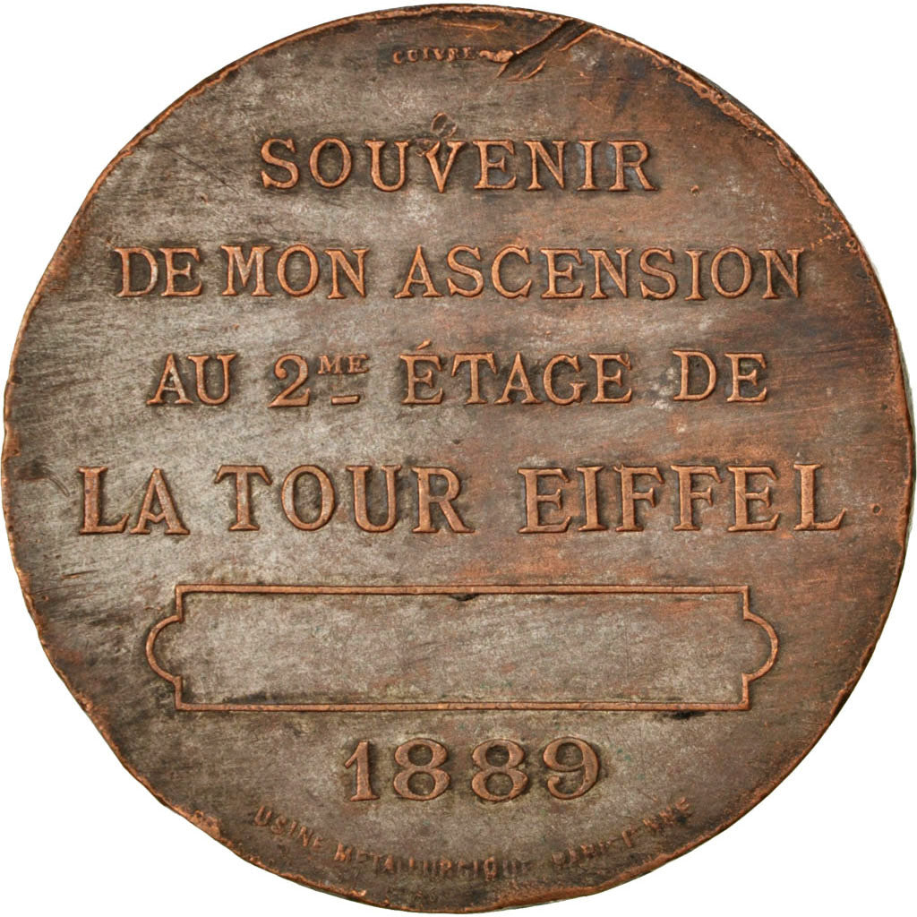 France, Medal, French Third Republic, Politics, Society, War, VF(30-35), Copper