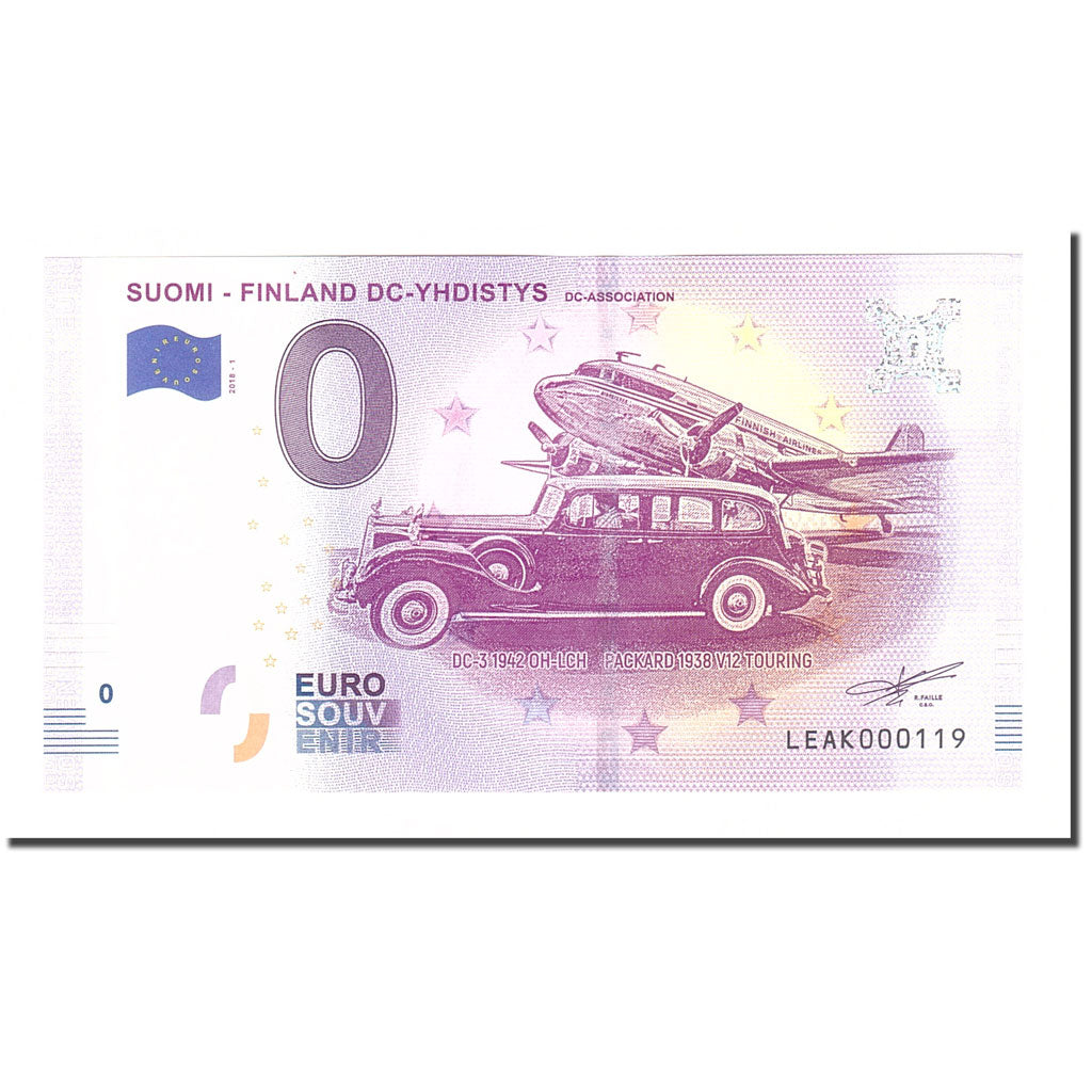 Finnland, Tourist Banknote - 0 Euro, Finland - Suomi - DC YHDISTYS - DC
