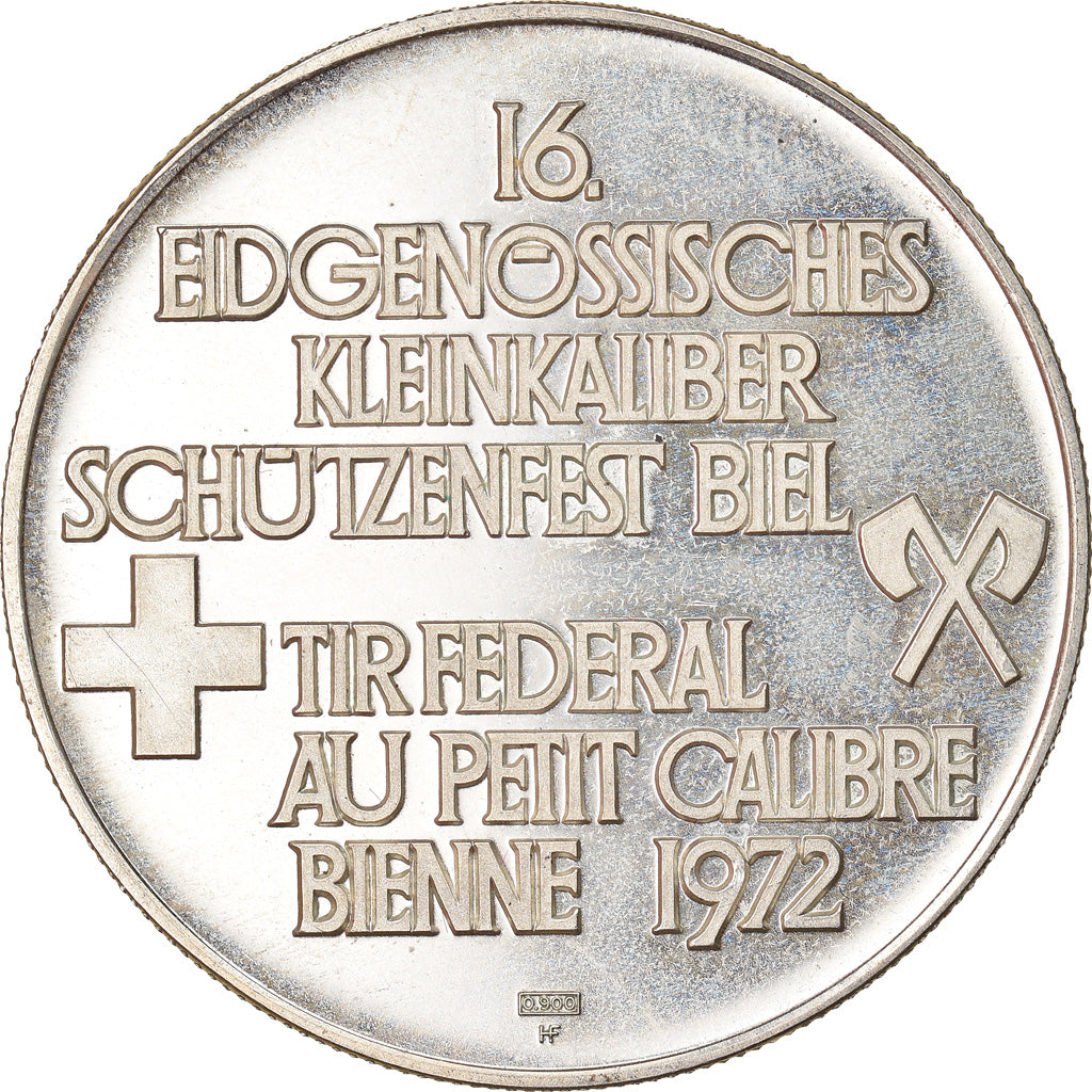 Suiza, medalla, Tir Fédéral au petit Calibre, Bienne, Sports & leisure, 1972