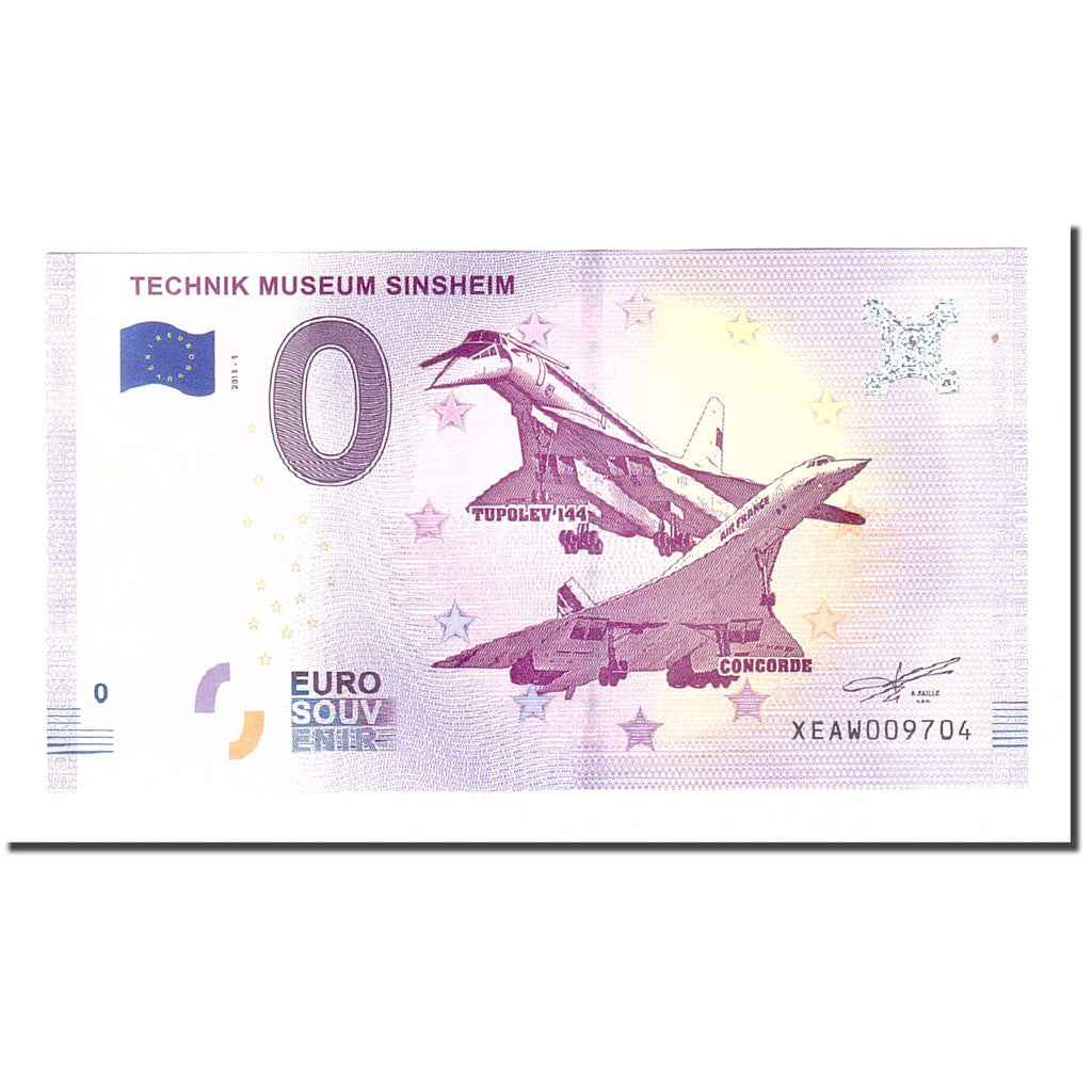 Deutschland, Tourist Banknote - 0 Euro, Germany - Sinsheim - Musée Automobile