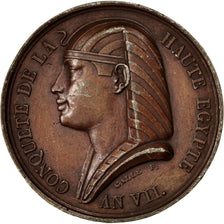 France, Médaille, Directoire, Conquète de la Haute Egypte, An VII, Galle, TTB