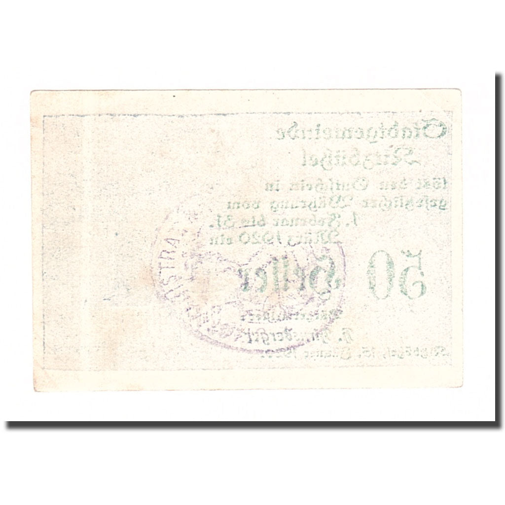Banknote, Austria, Kitzbühel, 50 Heller, N.D, 1920, 1920-03-31, EF(40-45)