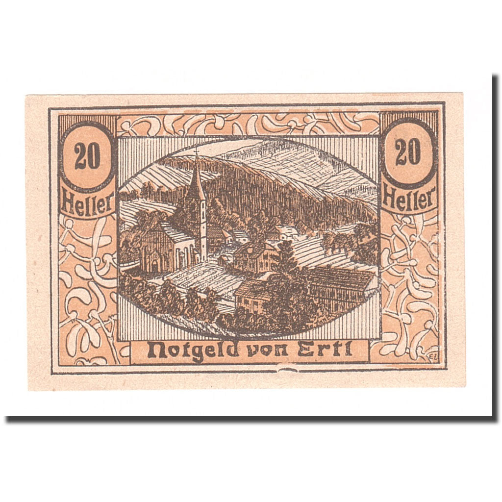 Biljet, Oostenrijk, Ertl N.Ö. Prv. Katholischer Kirchenbauverein Ertl, 20