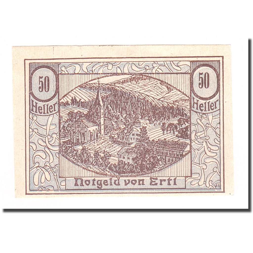 Biljet, Oostenrijk, Ertl N.Ö. Prv. Katholischer Kirchenbauverein Ertl, 50