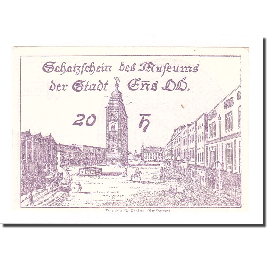 Banknote, Austria, Enns O.Ö. Prv. Schatzscheine Des Museums Der Stadt Enns, 20