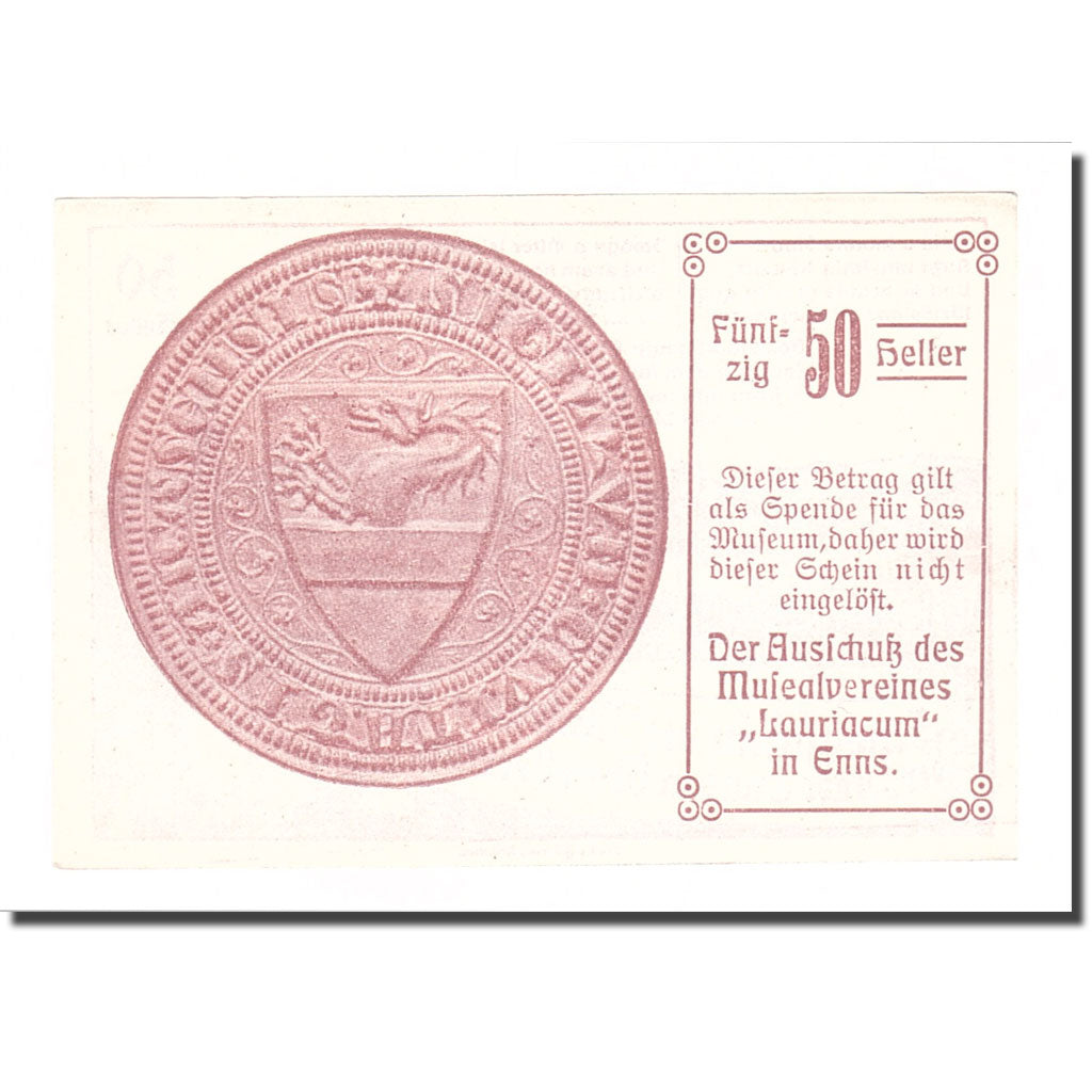 Billete, Austria, Enns O.Ö. Prv. Schatzscheine Des Museums Der Stadt Enns, 50