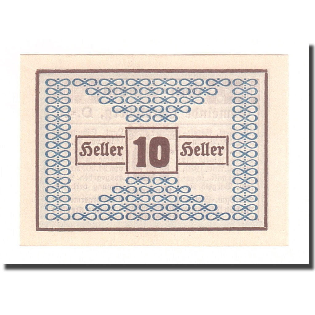 Banknote, Austria, Geretsberg O.Ö. Gemeinde, 10 Heller, valeur faciale, 1920