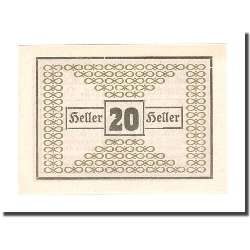 Banknote, Austria, Geretsberg O.Ö. Gemeinde, 20 Heller, valeur faciale 1, 1920