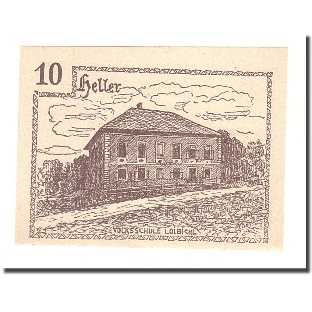 Banknote, Austria, Innerschwandt O.Ö. Gemeinde, 10 Heller, Texte, 1920
