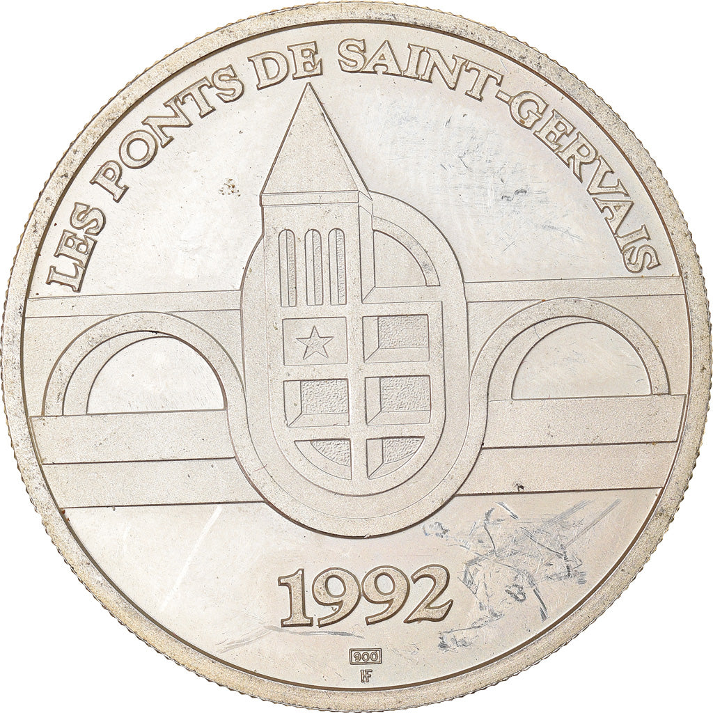Suisse, Médaille, Les Ponts Saint de Saint Gervais, Genève, 1992, SUP+, Argent