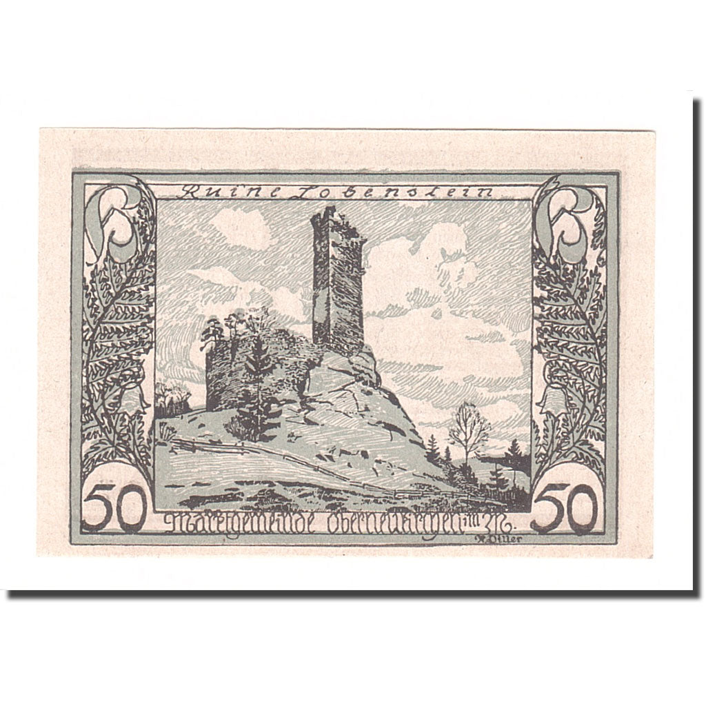 Banknote, Austria, Oberneukirchen O.Ö. Marktgemeinde, 50 Heller, Texte 2
