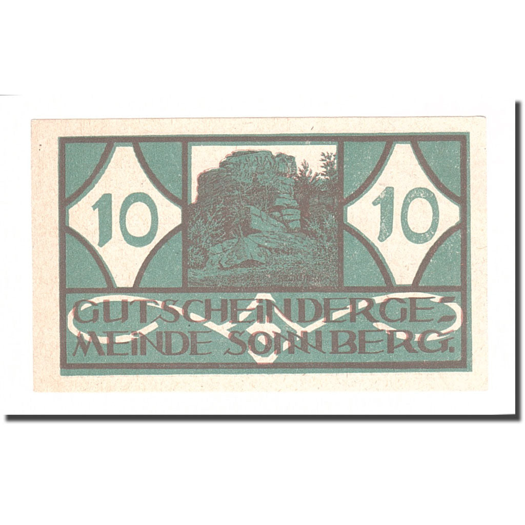 Banknote, Austria, Sonnberg O.Ö. Gemeinde, 10 Heller, Texte, 1920, 1920-12-31
